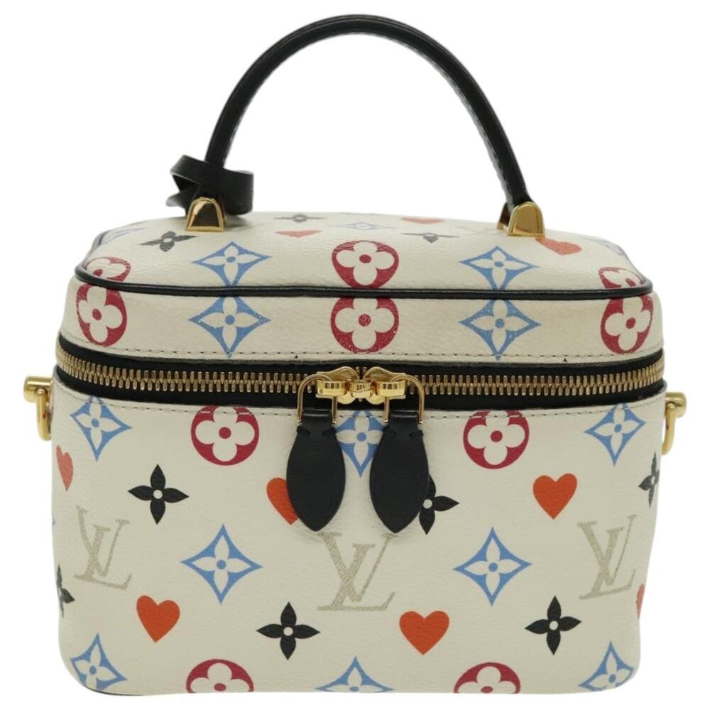 Louis Vuitton Monogram Game On Vanity PM Handbag White